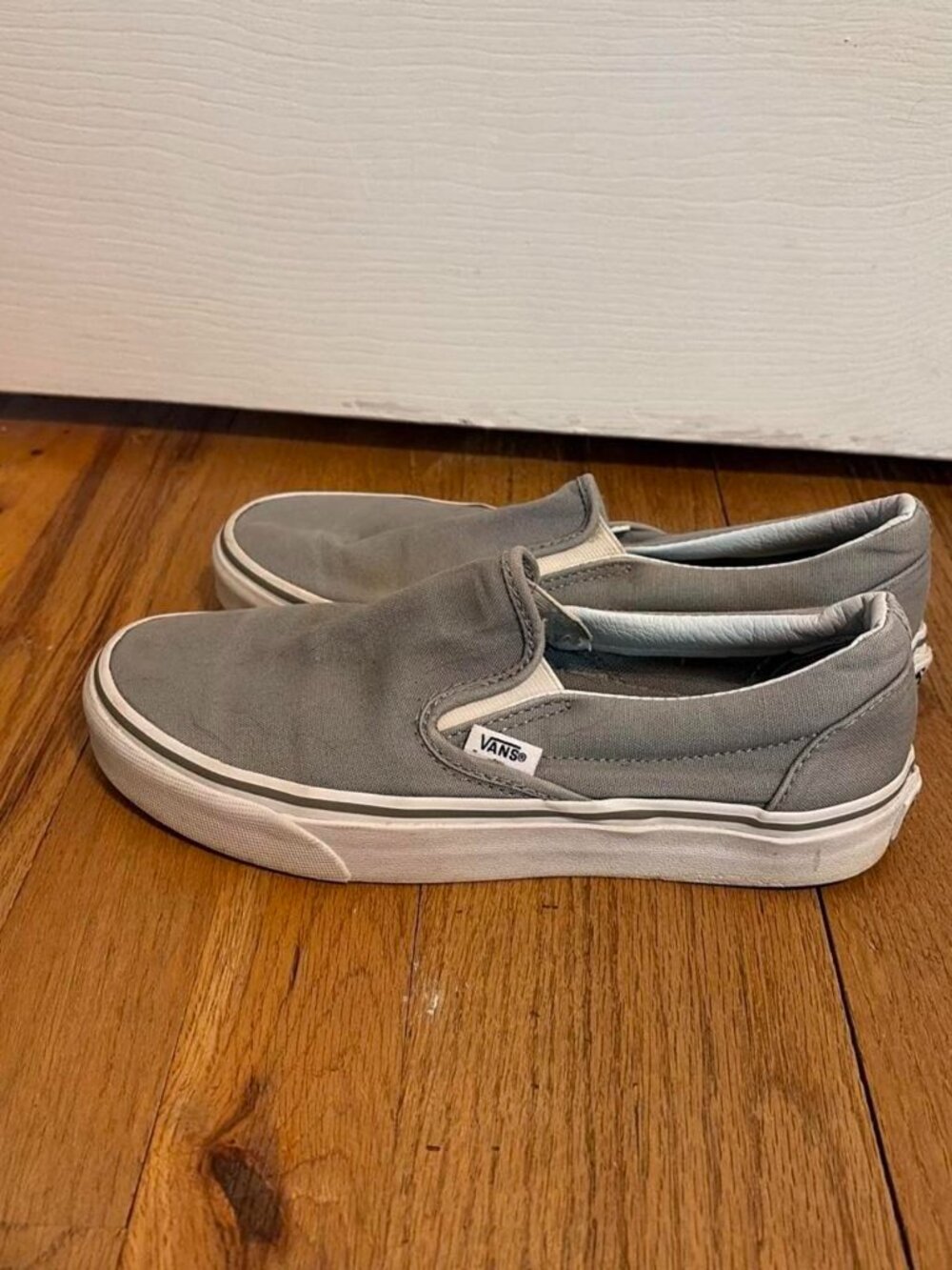 Vans Women's Grey and Green Trainers